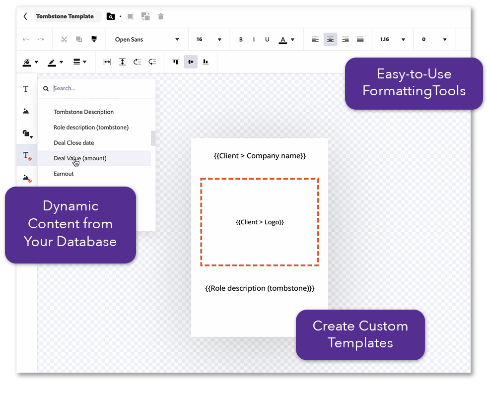 Element Template Builder Design