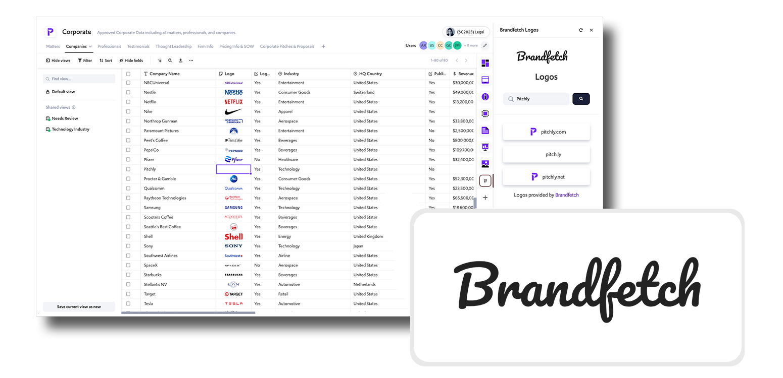 Brandfetch pitchly partner page new