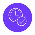 clock with checkmark