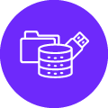 Data Collection - Purple Icon