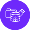 Data Collection - Purple Icon