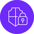 Data Security - Purple Icon Data Security - Purple Icon