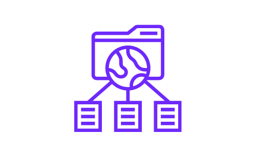 A folder collecting information from multiple different documents