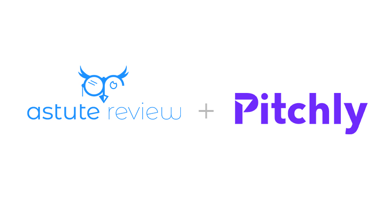 astute review logo and pitchly logo