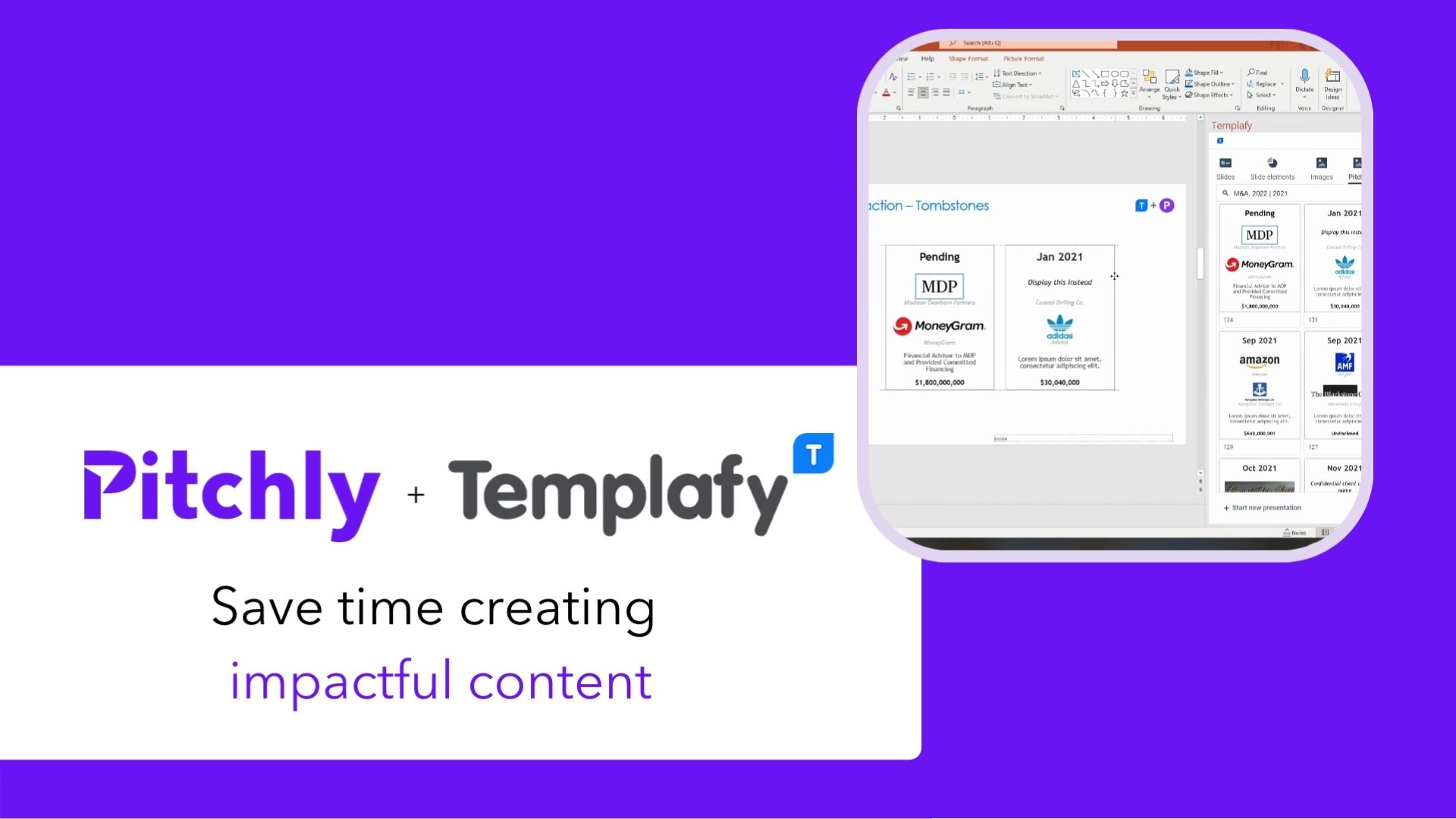 Pitchly and Templafy integration